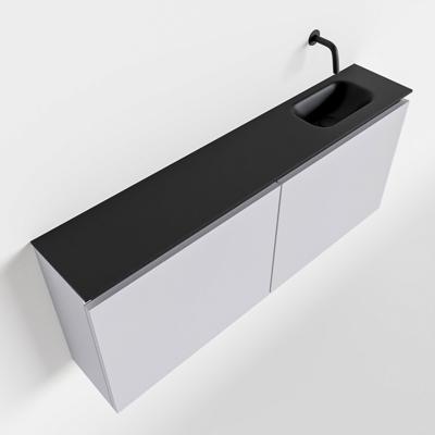 MONDIAZ TURE 120cm toiletmeubel cale. EDEN wastafel urban rechts geen kraangat