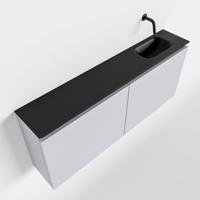 MONDIAZ TURE 120cm toiletmeubel cale. EDEN wastafel urban rechts geen kraangat - thumbnail