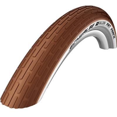 Schwalbe draadband fat frank active 50-622 +r bruin/wit Schwalbe draadband fat frank active 50-622 +r bruin/wit