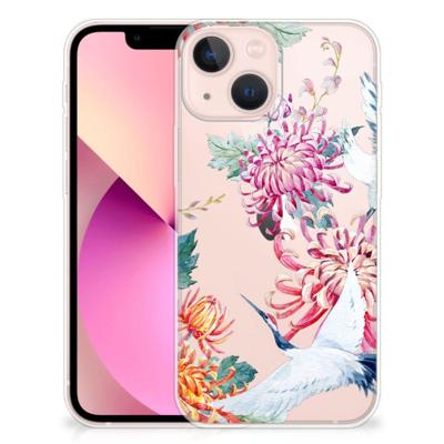 iPhone 13 mini | TPU Hoesje | Bird Flowers