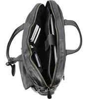 Juscha JU-48200 Laptop Aktetas Roberto Romano FIRENZE Zwart, Echt Leer 29x40x10cm - thumbnail