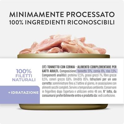 SCHESIR Tuna with grouper in jelly - nat kattenvoer - 70g