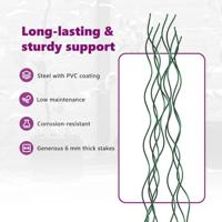 VidaXL Plantondersteuning 20 pcs groen 110 x 0.6 x 0.6 cm staal - thumbnail