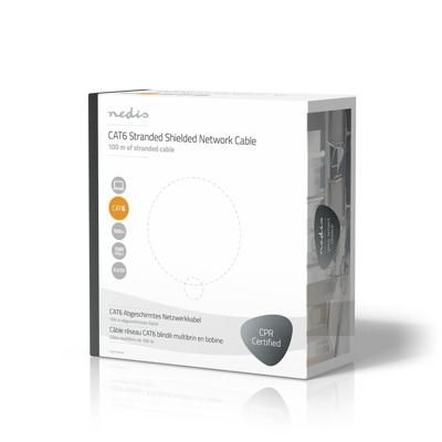 Netwerkkabel CAT6 F/UTP | Stranded - 100 m | Grijs