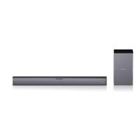 SHARP HT-SBW182 160W 2.1 slanke soundbar met draadloze subwoofer, Bluetooth, optische ingang, AUX, HDMI (ARC/CEC), afstandsbediening en wandmontage - zwart - thumbnail