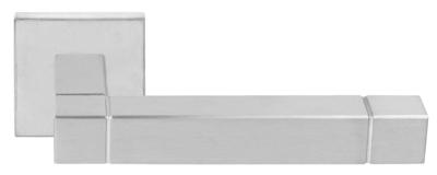 Formani Jan des Bouvrie Square JB100G deurkruk geveerd op rozet - mat roestvast staal