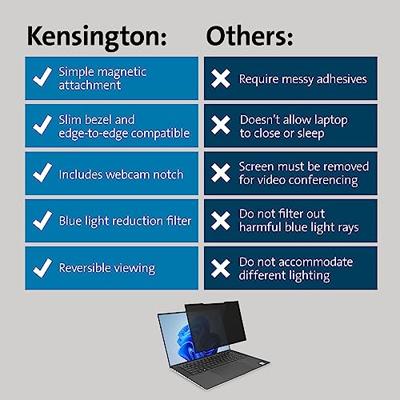 Kensington MagPro™ Privacy Filter Privacyfolie Laptop 39,6 cm (15,6) Beeldverhouding: 16:10 K55255WW Universal