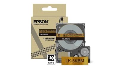 Epson LK-5KBM Zwart, Goud