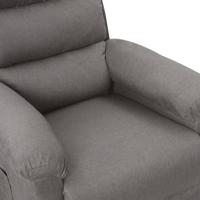Fauteuil elektrisch verstelbaar stof lichtgrijs - thumbnail