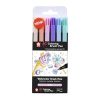 Sakura koi coloring brush pen set sweets, 6 kleuren - thumbnail
