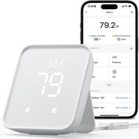 SwitchBot Hub 2, wifi-thermometer, hygrometer, afstandsbediening met IR, verbindt SwitchBot met wifi-netwerk (2,4 GHz), compatibel met Alexa en Google Assistant - thumbnail