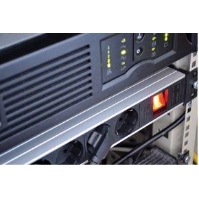 Brennenstuhl premium-line technic alu 19" 8x stekkerdoos (aluminium/zwart, 1390007018, voor 8 stekkers)
