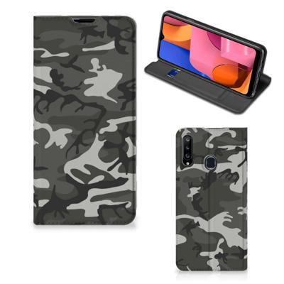 Samsung Galaxy A20s | Hoesje met Magneet | Army Light Samsung Galaxy A20s | Hoesje met Magneet | Army Light