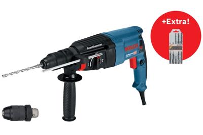 Bosch Professional GBH 2-26 F Combihamer SDS-Plus 2,7J + snelwisselboorkop + 5 boren 830W in koffer - 06112A4001