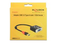 Delock 62738 Adapter USB 5 Gbps Type-A male naar VGA female - thumbnail