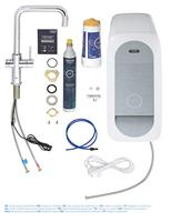 Bruisendwater Keukenkraan GROHE Blue Home Duo Starterkit Chilled en Sparkling Water U Uitloop RVS Look - thumbnail