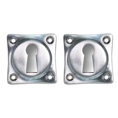 De Oude Deurklink Sleutelrozet vierkant mat geborsteld nikkel