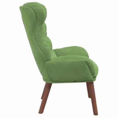 Fauteuil Lichtgroen 69 x 74 x 93 cm Fluweel