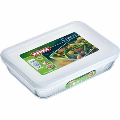 Pyrex Cook & Freeze Glazen Ovenschaal + Deksel 4L Transparant