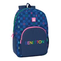 Schoolrugzak Benetton Damero Marineblauw 30 x 46 x 14 cm - thumbnail