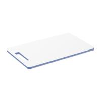Rotho caruba snijplank 25x15x0.9 cm wit/horizon blauw - thumbnail