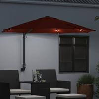 VidaXL Tuinparasol terracotta 248 x 248 x 148 cm polyester en staal - thumbnail