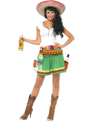 Tequila shooter dame kostuum