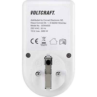 VOLTCRAFT SEM4500 Energiekostenmeter Kostenprognose, Alarmfunctie, Instelbaar stroomtarief VOLTCRAFT SEM4500 Energiekostenmeter Kostenprognose, Alarmfunctie, Instelbaar stroomtarief