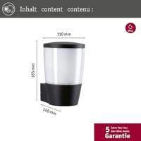 Paulmann Bako Wand anthrazit 94740 Buitenlamp (wand) E14 Antraciet - thumbnail