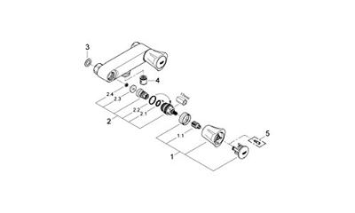 Grohe Costa L Douchekraan 12 cm Hartafstand Chroom - thumbnail