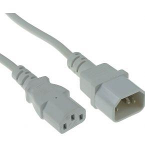 ACT AK5243 Voedingskabel C13/C14 | Wit | 60 cm