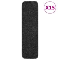 VidaXL Trapmatten 15 st anti-slip rechthoekig 75x20 cm antracietkleur - thumbnail