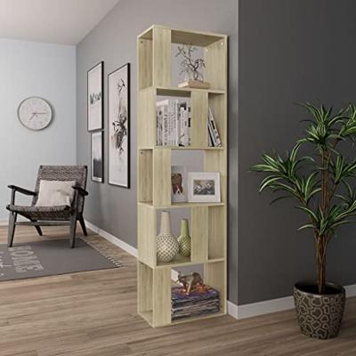 Boekenkast/kamerscherm 45x24x159 cm bewerkt hout sonoma eiken