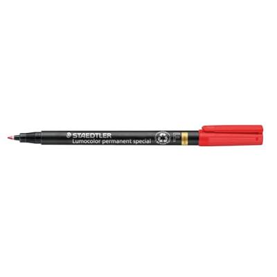 Viltstift Staedtler Lumocolor 319 special permanent F rood | 10 stuks