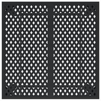 Tuintafel 80x80x72 cm staal antracietkleurig - thumbnail