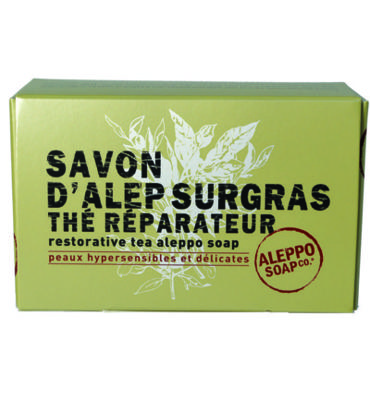 Aleppo Soap Co Aleppo zeep met thee in doosje (150 gr)