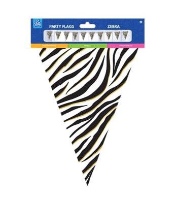 Folie Vlaggenlijn Zebraprint (10m) - thumbnail