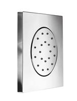 Bodyjet Hotbath Mate Twist Inbouw Massage Kantelbaar Vierkant Chroom - thumbnail