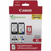 Canon photo value pack 1 x PG-575XL + 1 x CL-576XL, 300 - 400 pagina's, OEM 5437C006, 4 kleuren - thumbnail