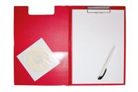 MAUL klembordmap met insteek binnenzijde A4 staand rood - thumbnail