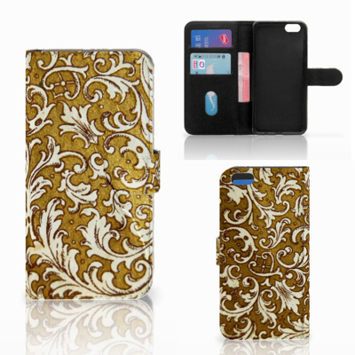 Wallet Case Apple iPhone 7 Plus | 8 Plus Barok Goud Wallet Case Apple iPhone 7 Plus | 8 Plus Barok Goud