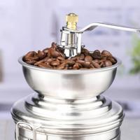 RVS nostalgische hand koffiemolen - Voor fijne of grove verse koffie - thumbnail