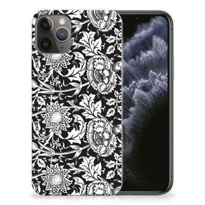 Apple iPhone 11 Pro | TPU Case | Black Flowers Apple iPhone 11 Pro | TPU Case | Black Flowers