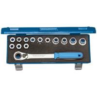 Dopsleutelset 19 SKU-20 14-delig 1/2 inch sleutelwijdtes 10-24 mm aantal tanden - thumbnail