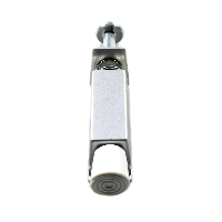 Deurvastzetter voetstift 25x120mm schootuitslag 30mm grijs - thumbnail