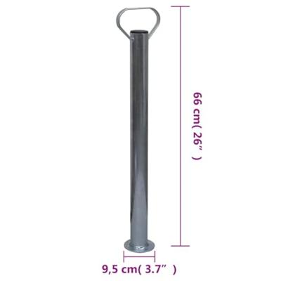 VidaXL Neuswiel met 2 staanders en 2 spanklemmen 60 mm VidaXL Neuswiel met 2 staanders en 2 spanklemmen 60 mm