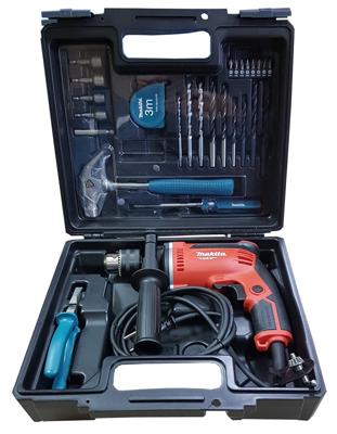Makita M8100KX2 Klopboormachine | 230V | Met 26-delige accessoire set | In kunststof koffer Makita M8100KX2 Klopboormachine | 230V | Met 26-delige accessoire set | In kunststof koffer