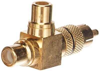 Wentronic 10 stuks adapter - verguld - cinch stekker op 2X cinch koppeling
