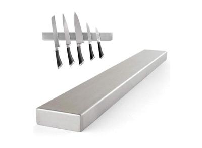 Messenmagneet RVS - 100% magnetische messenhouder - 40x4,7 cm