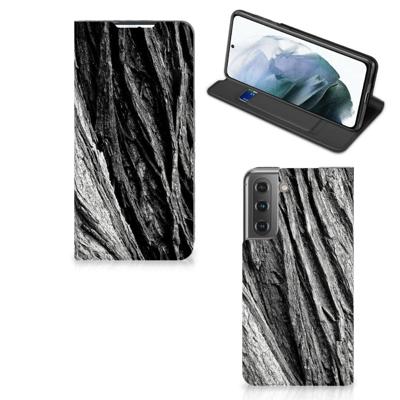 Book Wallet Case Samsung Galaxy S21 FE Boomschors Grijs Book Wallet Case Samsung Galaxy S21 FE Boomschors Grijs